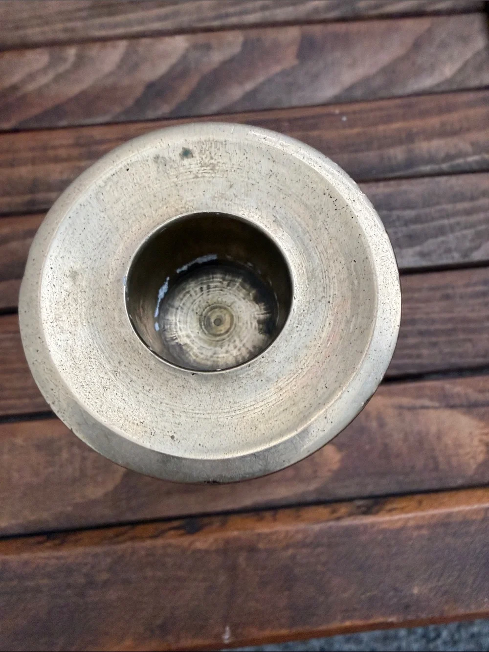 Vintage Brass Pierced Taper Candle Holder | Boho Goblet Style